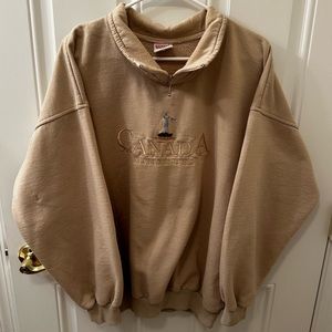 Vintage 💎 Canada quarter zip sweatshirt